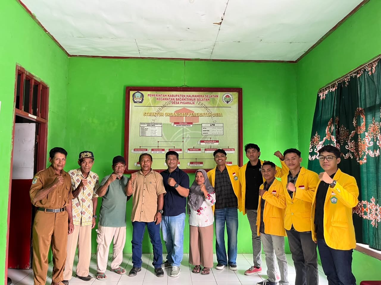 Pemdes Pigaraja Terima Lima Mahasiswa Magang Prodi Antropologi Sosial FIB Unkhair